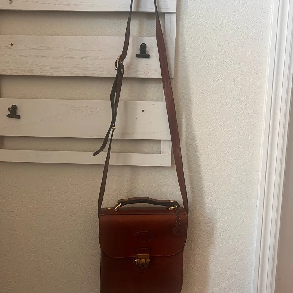 Vintage Oroton Leather Crossbody Satchel – Made in Australia